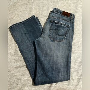 Express Women's Dark Blue Boot Cut Jeans